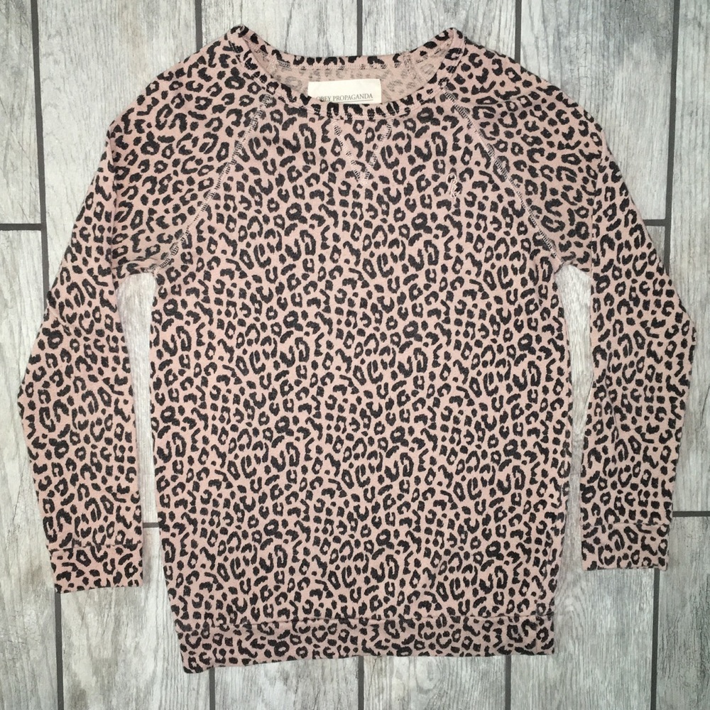 OBEY Cheetah Print LS T-Shirt Sz. XS